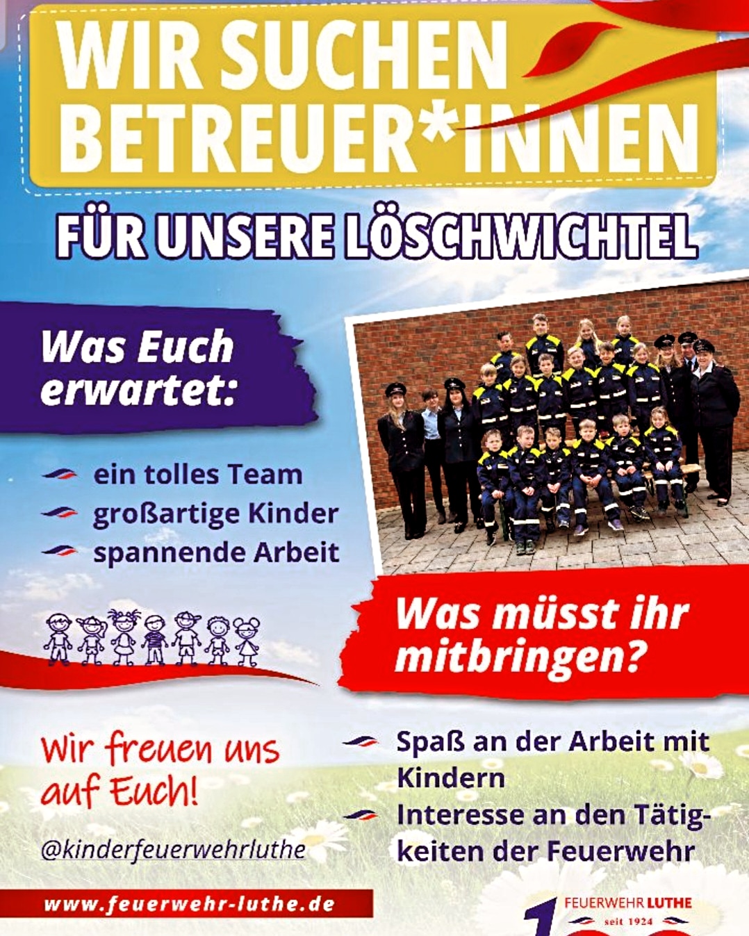 Wir brauchen dich!